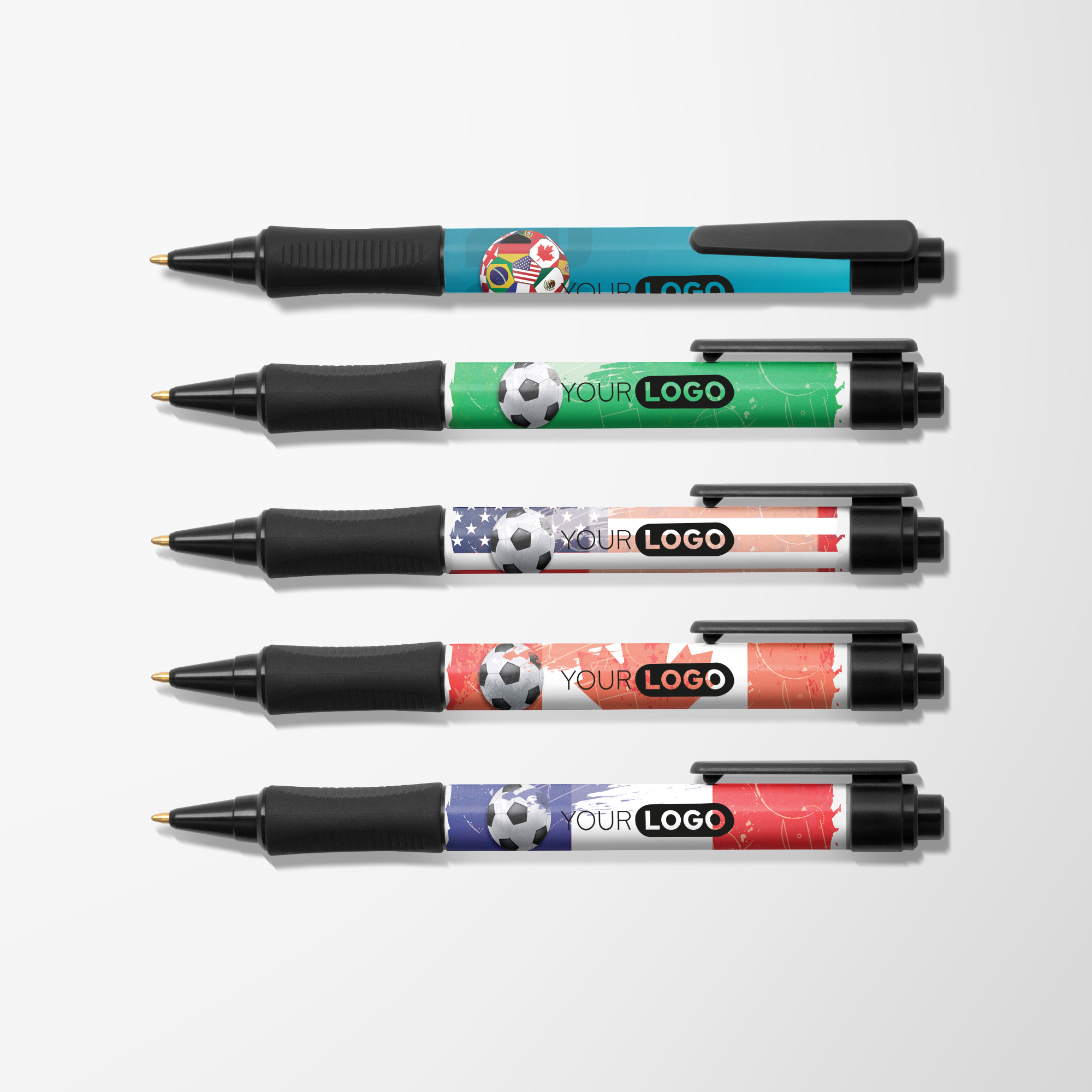 Promotional Design Wrap Match Day Contour Pen with Logo | Pens.com