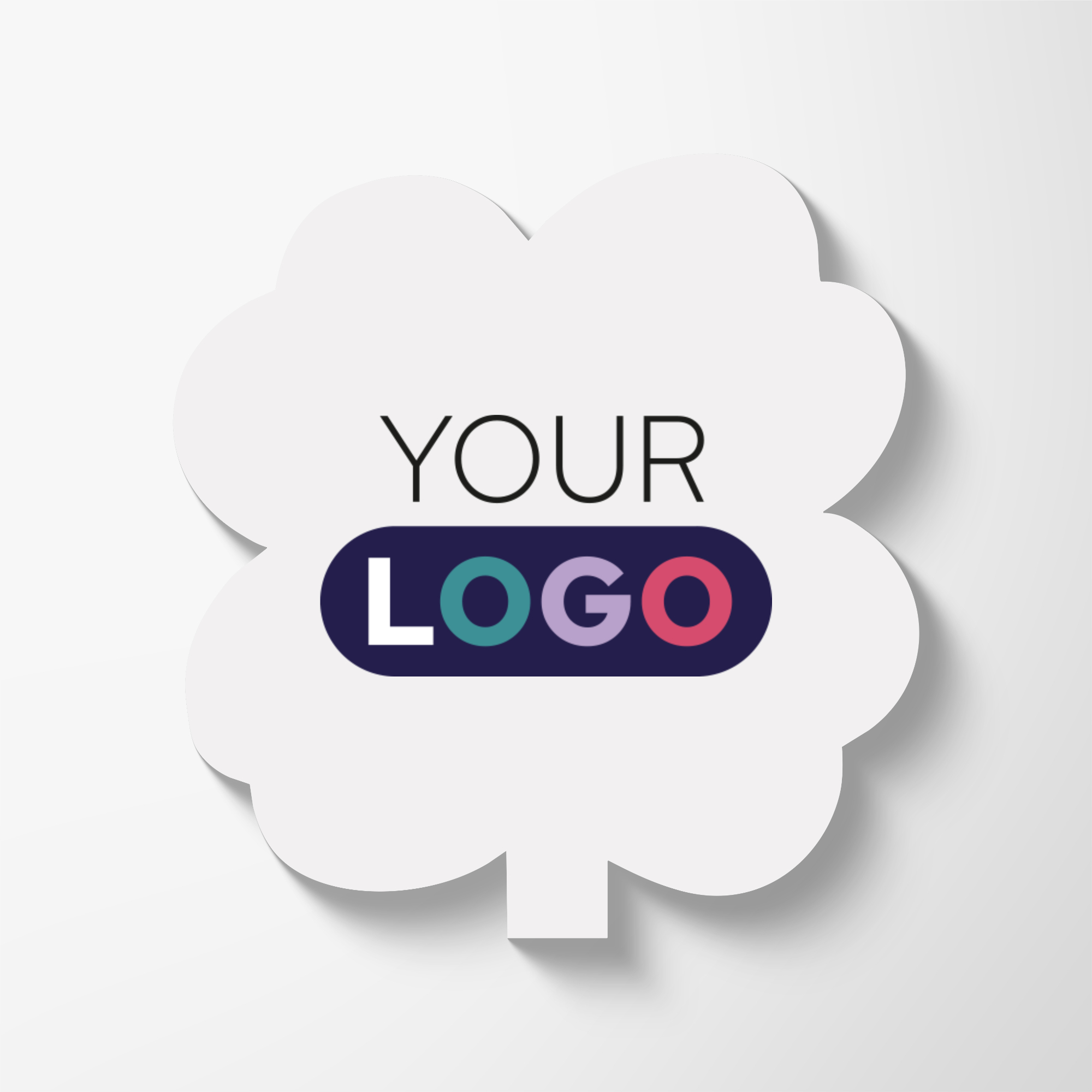Promotional Full Colour 50-Sheet Clover Sticky Notes with Logo | Pens.com