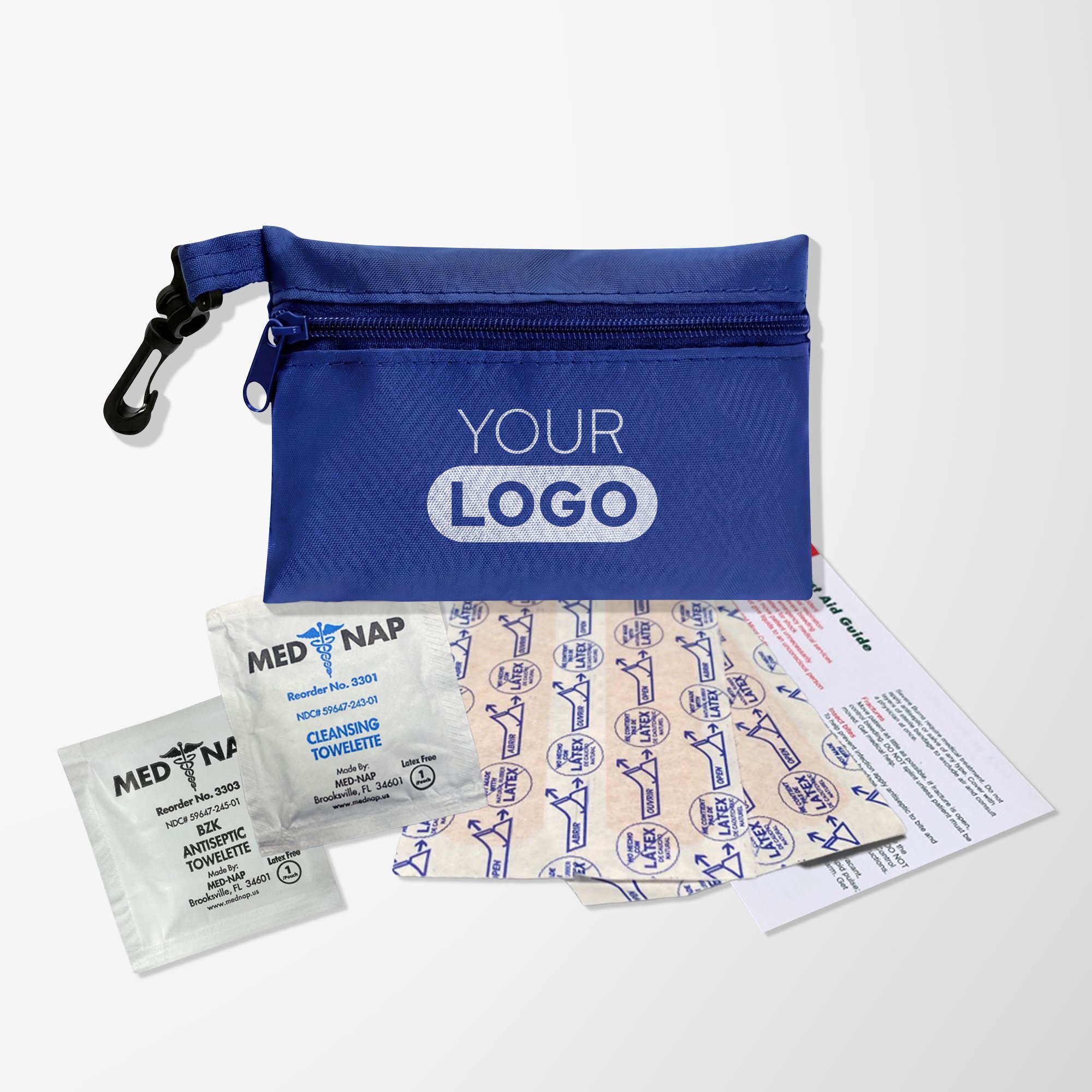 Custom Garyline® 7-Piece Zip Pouch First Aid Kit | Pens.com CA