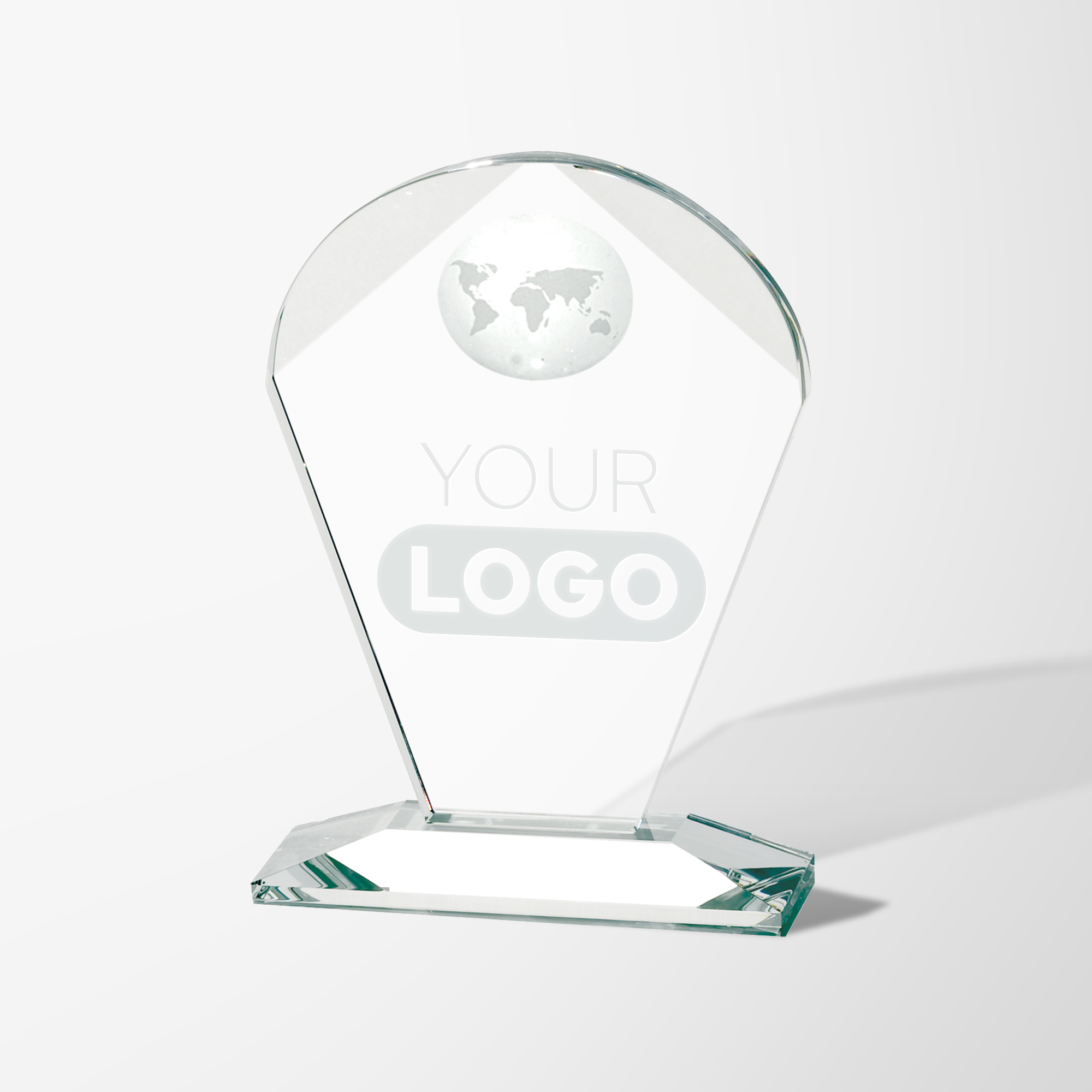 Custom Etched Crystal Geodesic Pillar Award | Pens.com