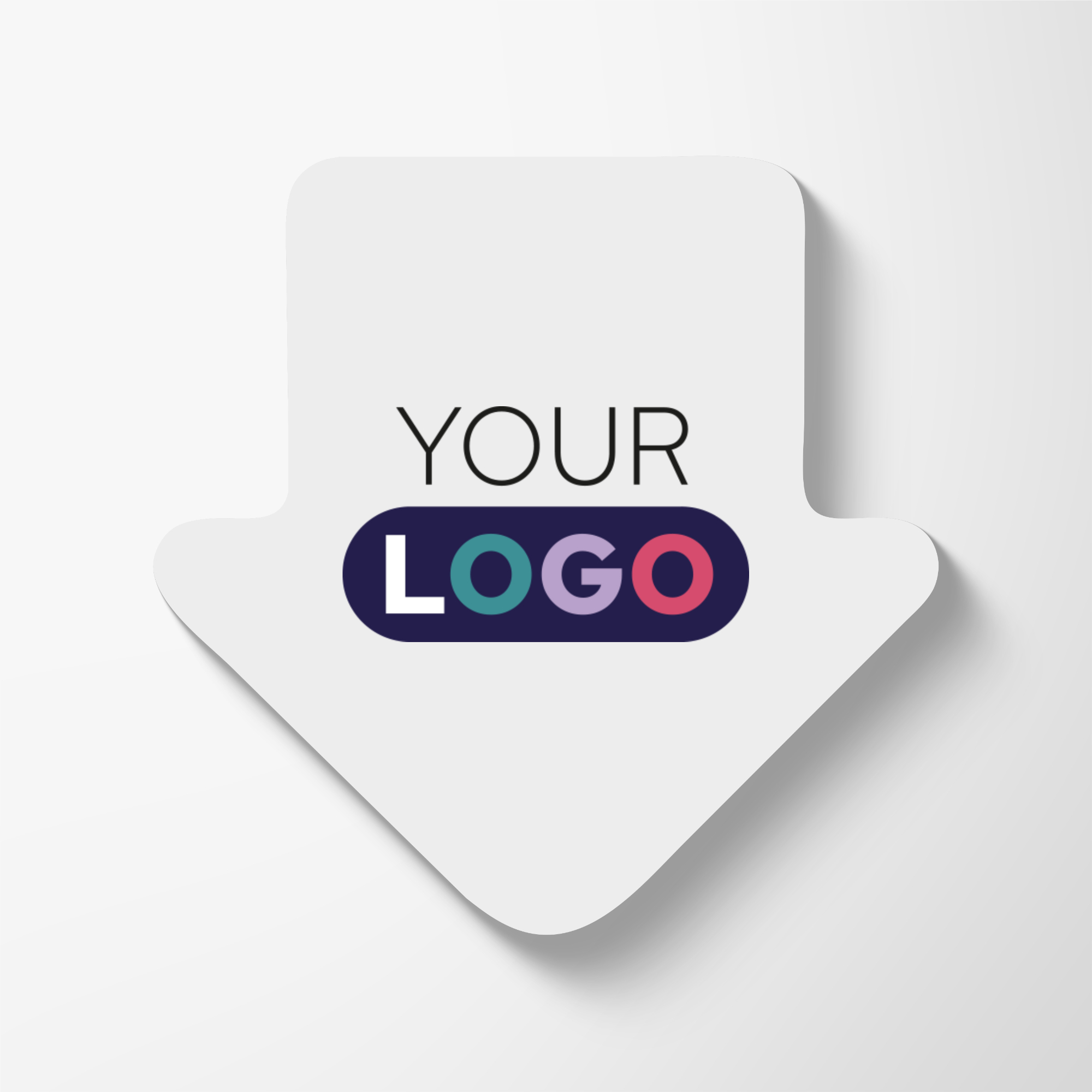 Promotional Full Colour 50-Sheet Arrow Sticky Notes with Logo | Pens.com